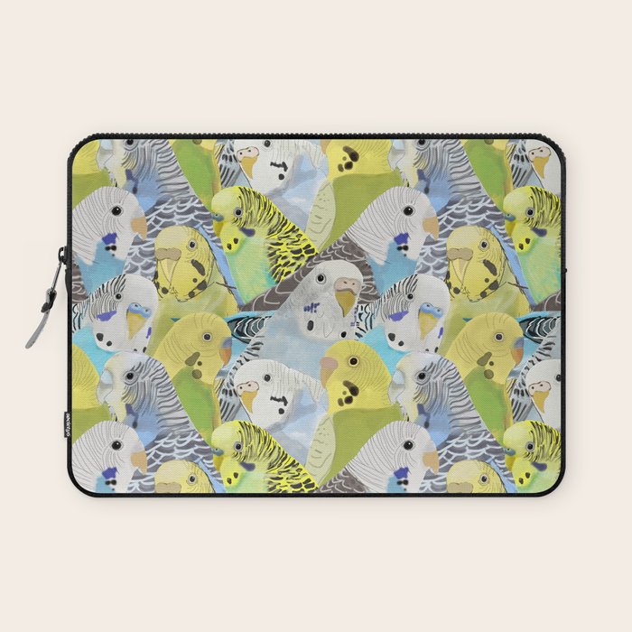 Budgie Parakeets Laptop Sleeve Gallery Image 1
