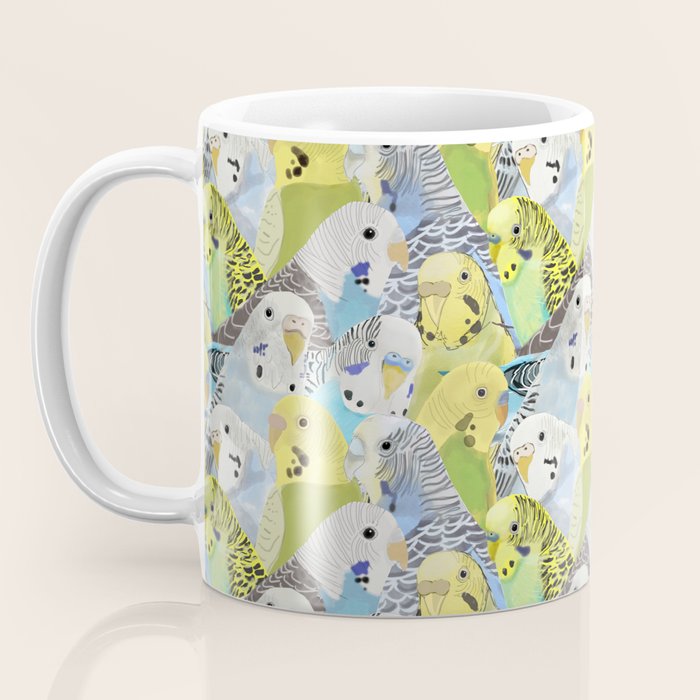 Budgie Parakeets Coffee Mug Gallery Image 3