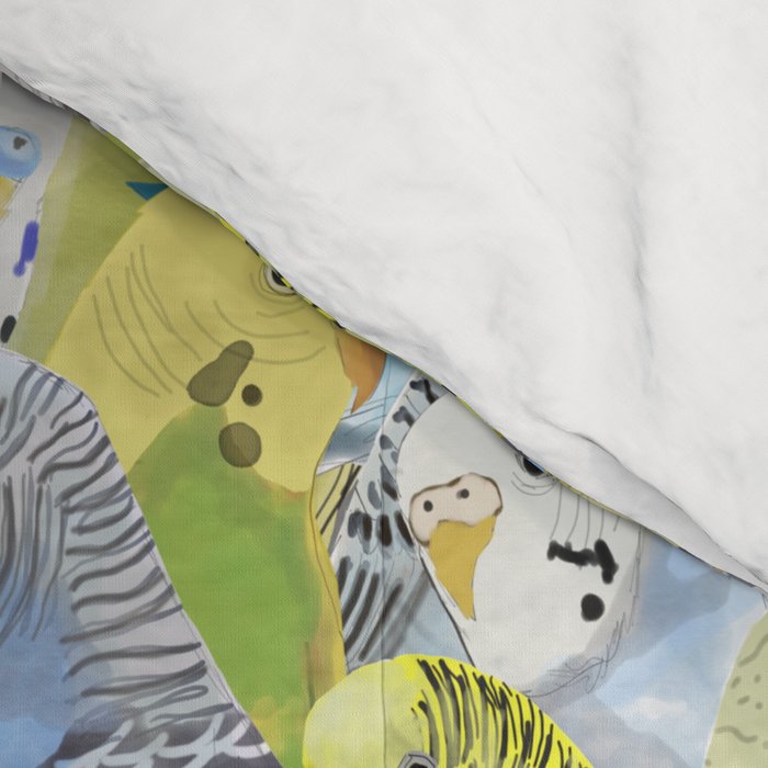 Budgie Parakeets Comforter Gallery Image 4