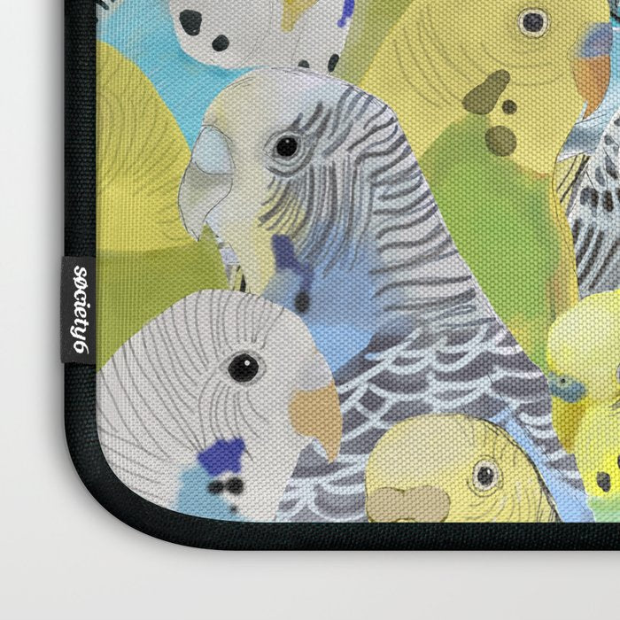 Budgie Parakeets Laptop Sleeve Gallery Image 3