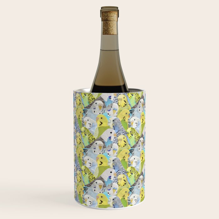 Budgie Parakeets Wine Chiller Gallery Image 3