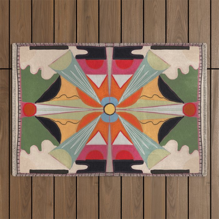 Abstraction 3 Outdoor Rug Gallery Image 1