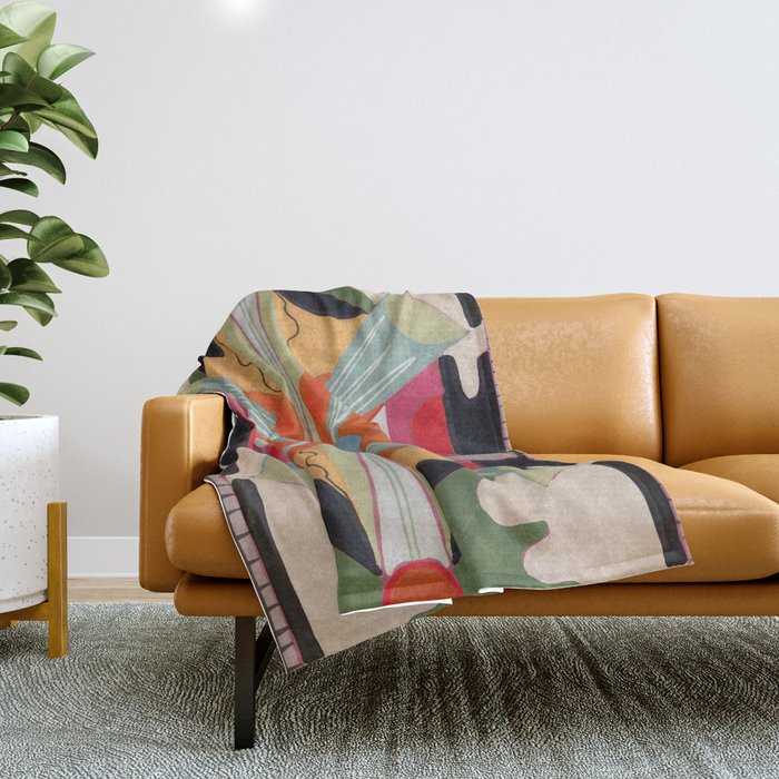 Abstraction 3 Throw Blanket Gallery Image 1