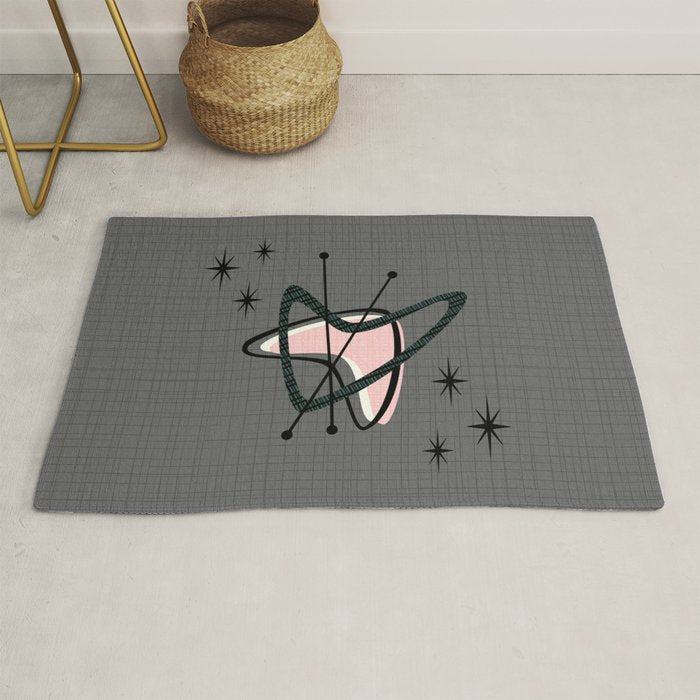 Atomic Boomerangs & Starbursts Rug Gallery Image 1