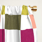 Colorful Mod Checkerboard Window Curtain Gallery Image 2