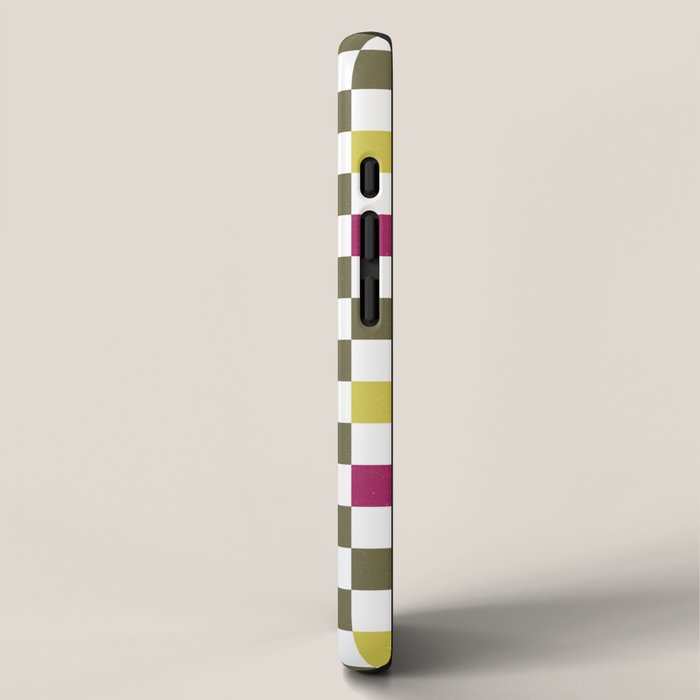 Colorful Mod Checkerboard iPhone Case Gallery Image 2