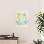 tropical vibes fl sunshine seashells waves // retro surf art by surfy birdy Poster Gallery Image 2
