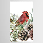Christmas Cardinal and Pine Tablecloth Gallery Image 2