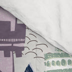 Block print Home pattern lilac Comforter Gallery Image 4