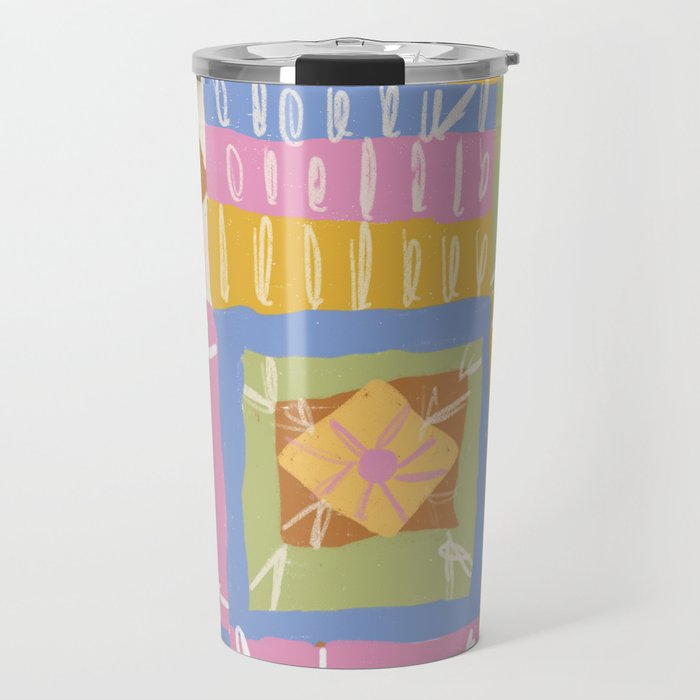 Crochet Patchwork Travel Mug Gallery Image 1