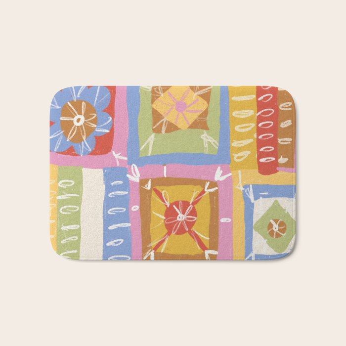 Crochet Patchwork Bath Mat Gallery Image 1
