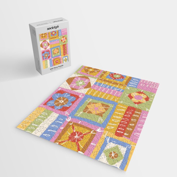 Crochet Patchwork Jigsaw Puzzle Gallery Image 2