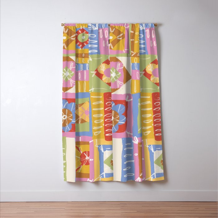 Crochet Patchwork Window Curtain Gallery Image 3