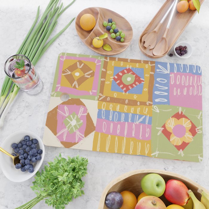 Crochet Patchwork Cutting Board Gallery Image 2