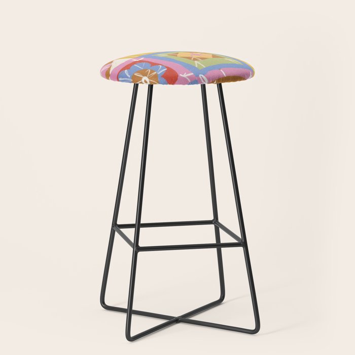 Crochet Patchwork Stool Gallery Image 1