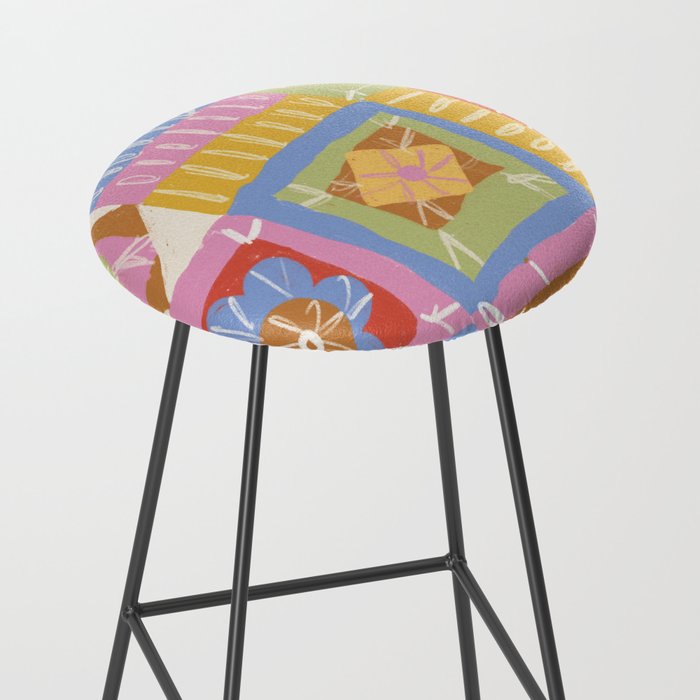 Crochet Patchwork Stool Gallery Image 2