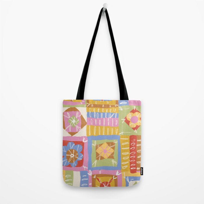 Crochet Patchwork Tote Bag Gallery Image 2