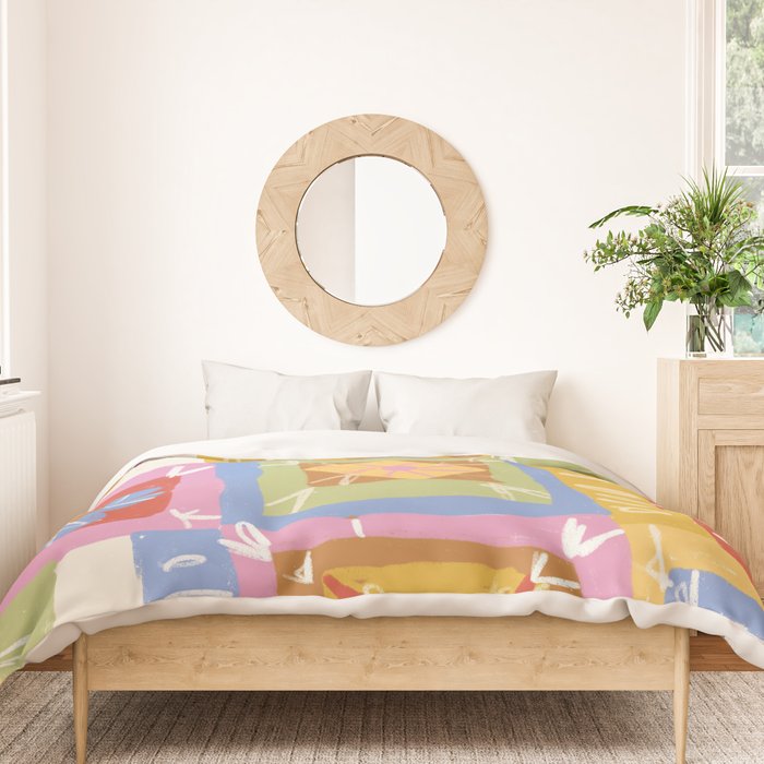 Crochet Patchwork Duvet Cover Gallery Image 3