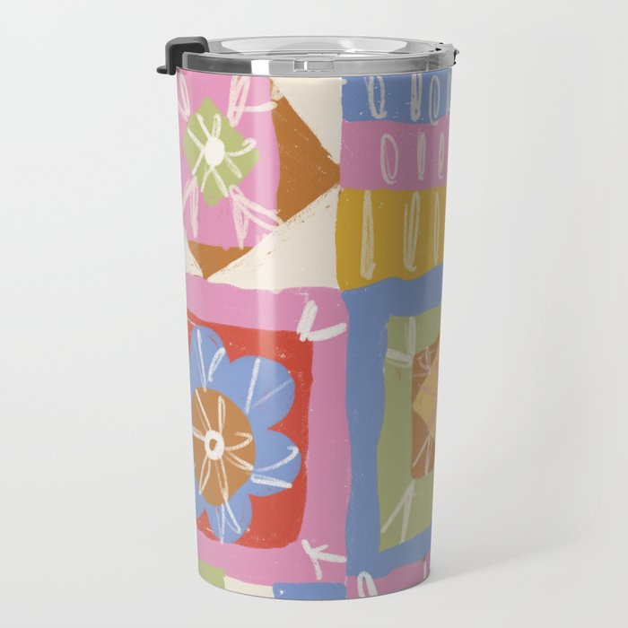 Crochet Patchwork Travel Mug Gallery Image 3