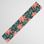 Tigers & Tiger Lilies - Teal & Rose Table Runner Gallery Image 3