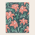 Tigers & Tiger Lilies - Teal & Rose Notebook Gallery Image 4