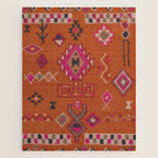 Moroccan Berber Geometric Pattern In Warm Earth Tones Jigsaw Puzzle Gallery Image 1