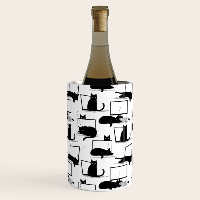 Cats Sitting on Laptops Wine Chiller Gallery Image 2