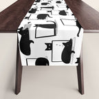 Cats Sitting on Laptops Table Runner Gallery Image 1