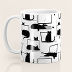 Cats Sitting on Laptops Coffee Mug Gallery Image 3