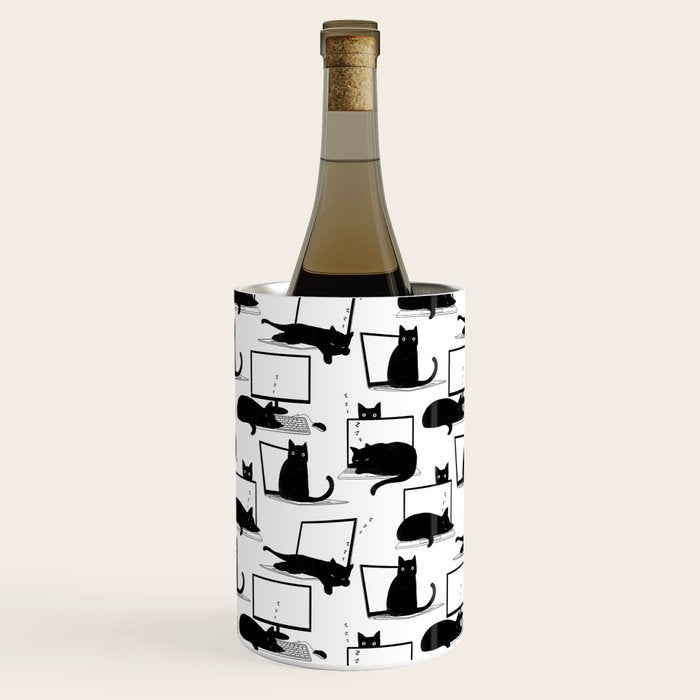 Cats Sitting on Laptops Wine Chiller Gallery Image 3