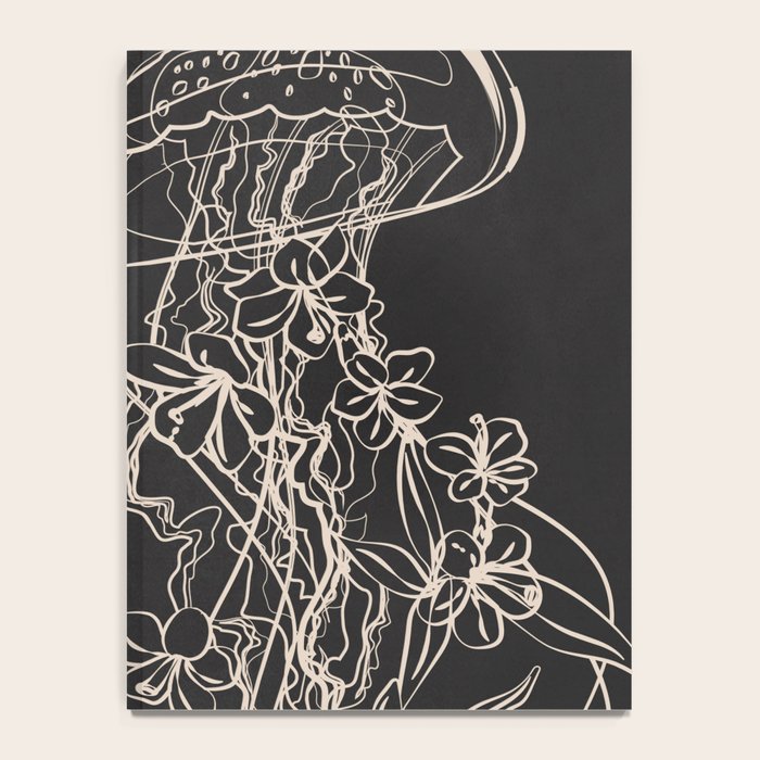 Minimal Floral Jellyfishes 2 Notebook Gallery Image 4