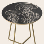 Minimal Floral Jellyfishes 2 Side Table Gallery Image 2