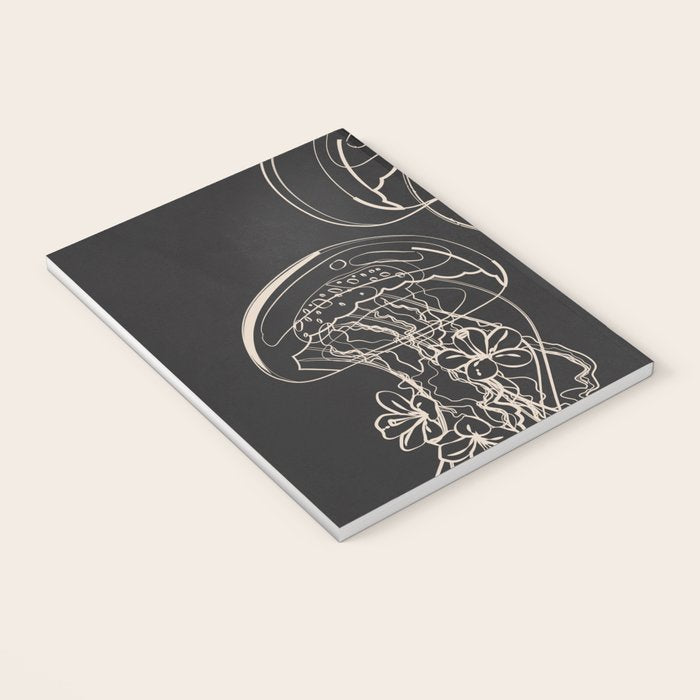 Minimal Floral Jellyfishes 2 Notebook Gallery Image 3