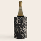 Minimal Floral Jellyfishes 2 Wine Chiller Gallery Image 1