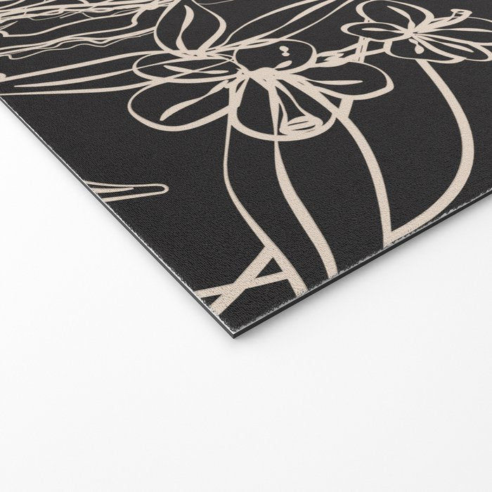 Minimal Floral Jellyfishes 2 Welcome Mat Gallery Image 2