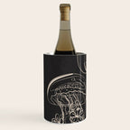 Minimal Floral Jellyfishes 2 Wine Chiller Gallery Image 2