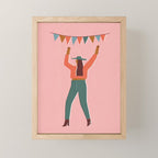 Disco girl Mini Art Print Gallery Image 1