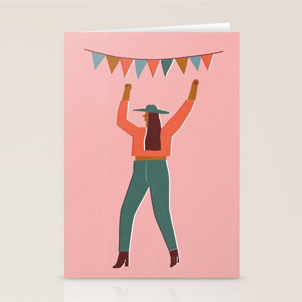 Disco girl Stationery Card Gallery Image 1