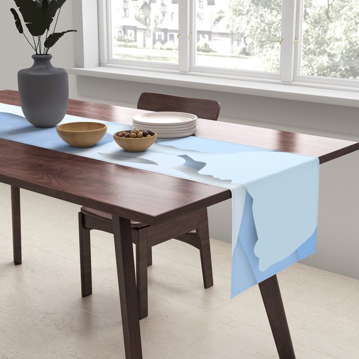 Diverse people paper cut crowd pattern Table Runner Gallery Image 2