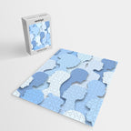 Diverse people paper cut crowd pattern Jigsaw Puzzle Gallery Image 2