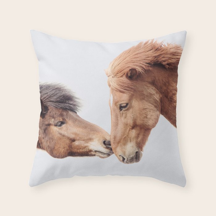 Horse Love Throw Pillow Gallery Image 1