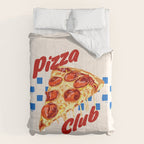 Pizza Club Retro Pepperoni Slice Comforter Gallery Image 6