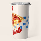 Pizza Club Retro Pepperoni Slice Travel Mug Gallery Image 2