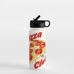 Pizza Club Retro Pepperoni Slice Water Bottle Gallery Image 1