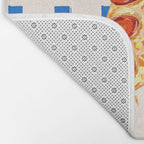 Pizza Club Retro Pepperoni Slice Bath Mat Gallery Image 2