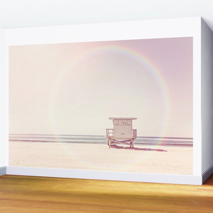 Beach hut Wall Mural Gallery Image 2