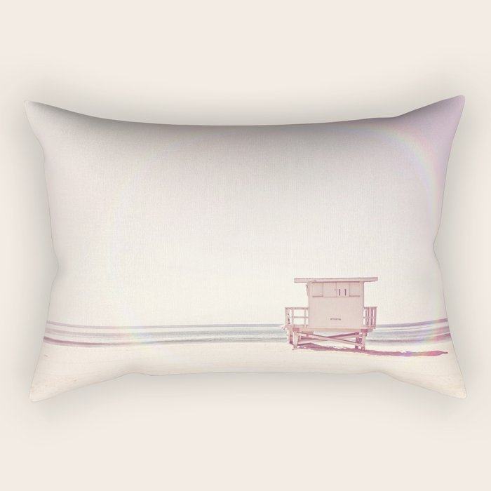 Beach hut Rectangular Pillow Gallery Image 1