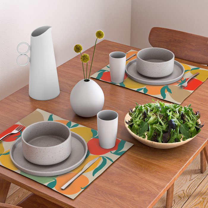 2025 RETRO FRUIT MARKET CALENDAR Placemat Gallery Image 2