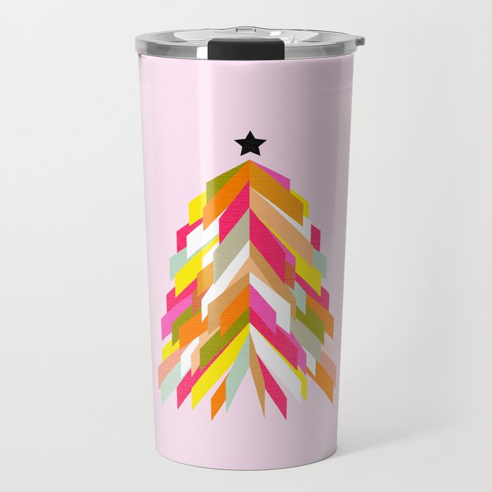 Rainbow Christmas Tree Travel Mug Gallery Image 1