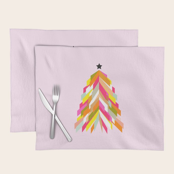 Rainbow Christmas Tree Placemat Gallery Image 1